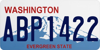 WA license plate ABP1422