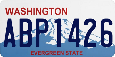 WA license plate ABP1426