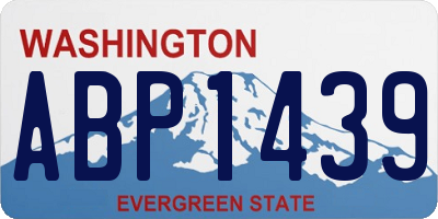 WA license plate ABP1439