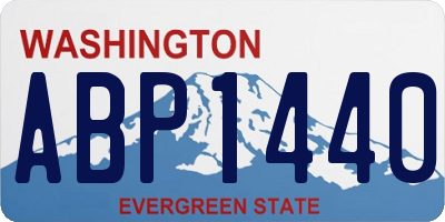 WA license plate ABP1440