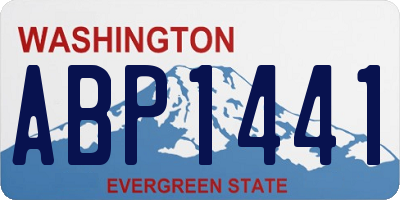 WA license plate ABP1441