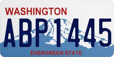 WA license plate ABP1445
