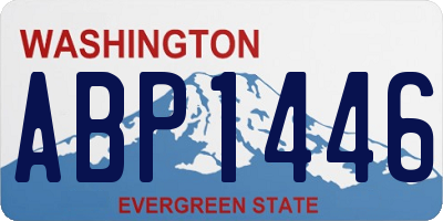 WA license plate ABP1446