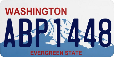 WA license plate ABP1448