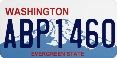 WA license plate ABP1460