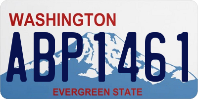 WA license plate ABP1461