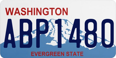 WA license plate ABP1480