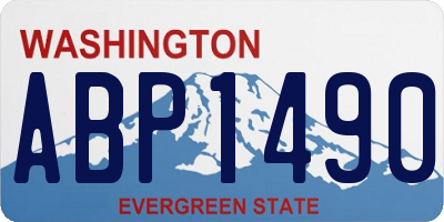 WA license plate ABP1490