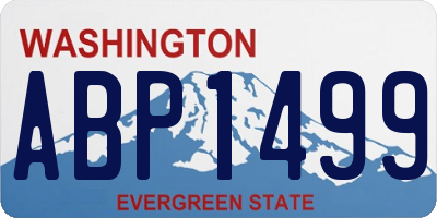 WA license plate ABP1499