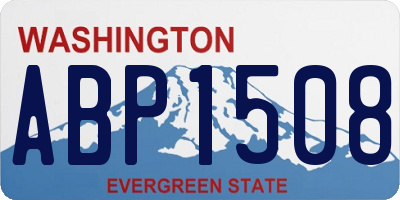 WA license plate ABP1508