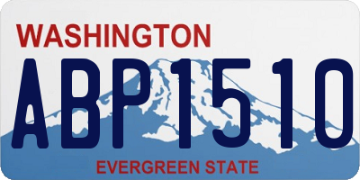 WA license plate ABP1510
