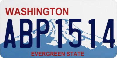 WA license plate ABP1514