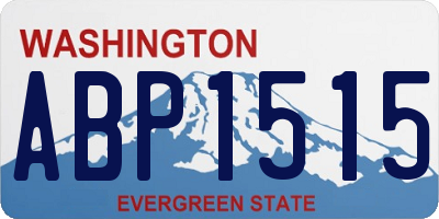 WA license plate ABP1515