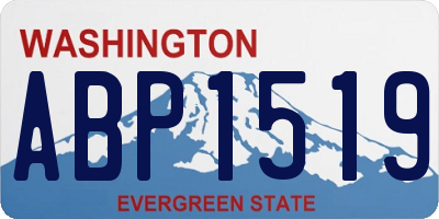 WA license plate ABP1519
