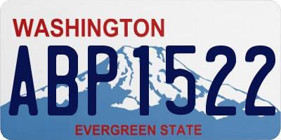 WA license plate ABP1522