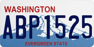 WA license plate ABP1525