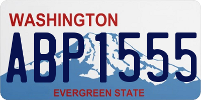 WA license plate ABP1555