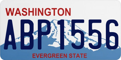 WA license plate ABP1556