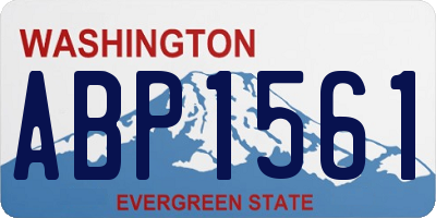 WA license plate ABP1561