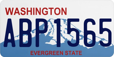 WA license plate ABP1565