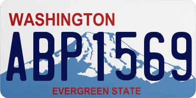 WA license plate ABP1569