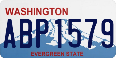 WA license plate ABP1579