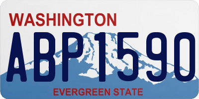 WA license plate ABP1590