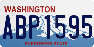 WA license plate ABP1595