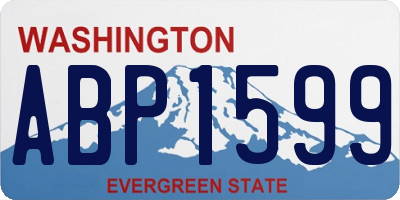 WA license plate ABP1599