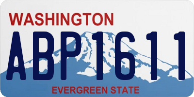 WA license plate ABP1611