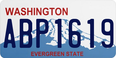 WA license plate ABP1619
