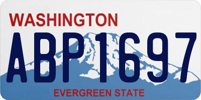 WA license plate ABP1697