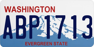 WA license plate ABP1713