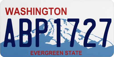 WA license plate ABP1727