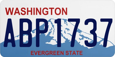 WA license plate ABP1737