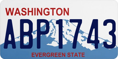 WA license plate ABP1743