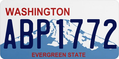 WA license plate ABP1772