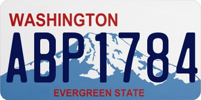 WA license plate ABP1784