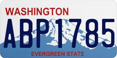 WA license plate ABP1785