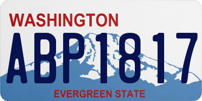 WA license plate ABP1817