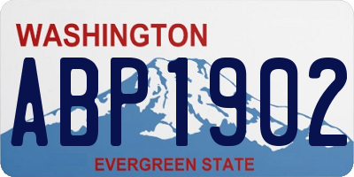 WA license plate ABP1902