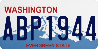 WA license plate ABP1944