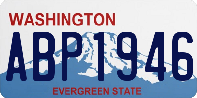 WA license plate ABP1946
