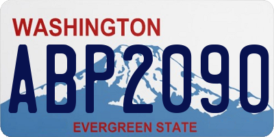 WA license plate ABP2090