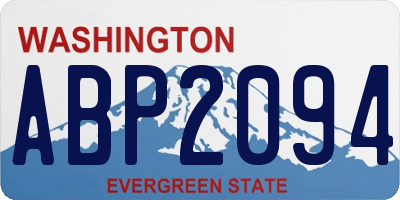 WA license plate ABP2094