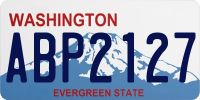 WA license plate ABP2127