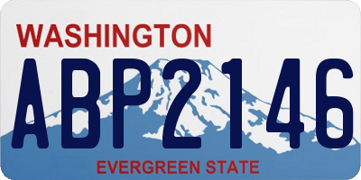 WA license plate ABP2146