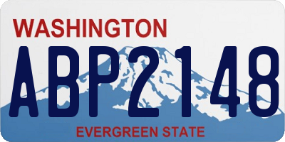 WA license plate ABP2148