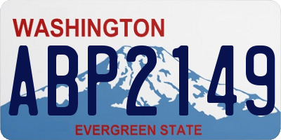 WA license plate ABP2149