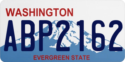 WA license plate ABP2162